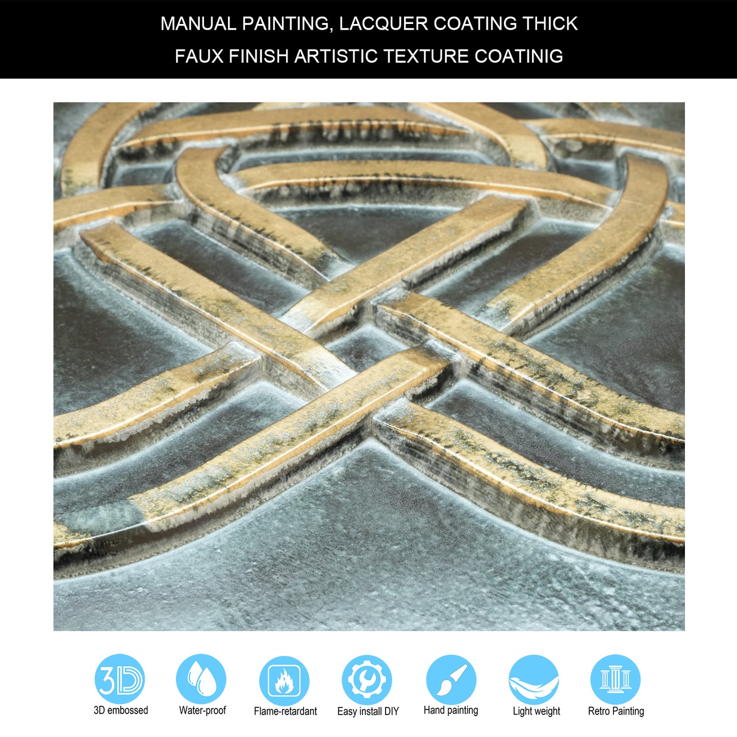 10tiles/lot Glue-Up Ceiling Tiles for Kitchen Renovations, Coffee Shops and Light-Luxury Spaces PL61