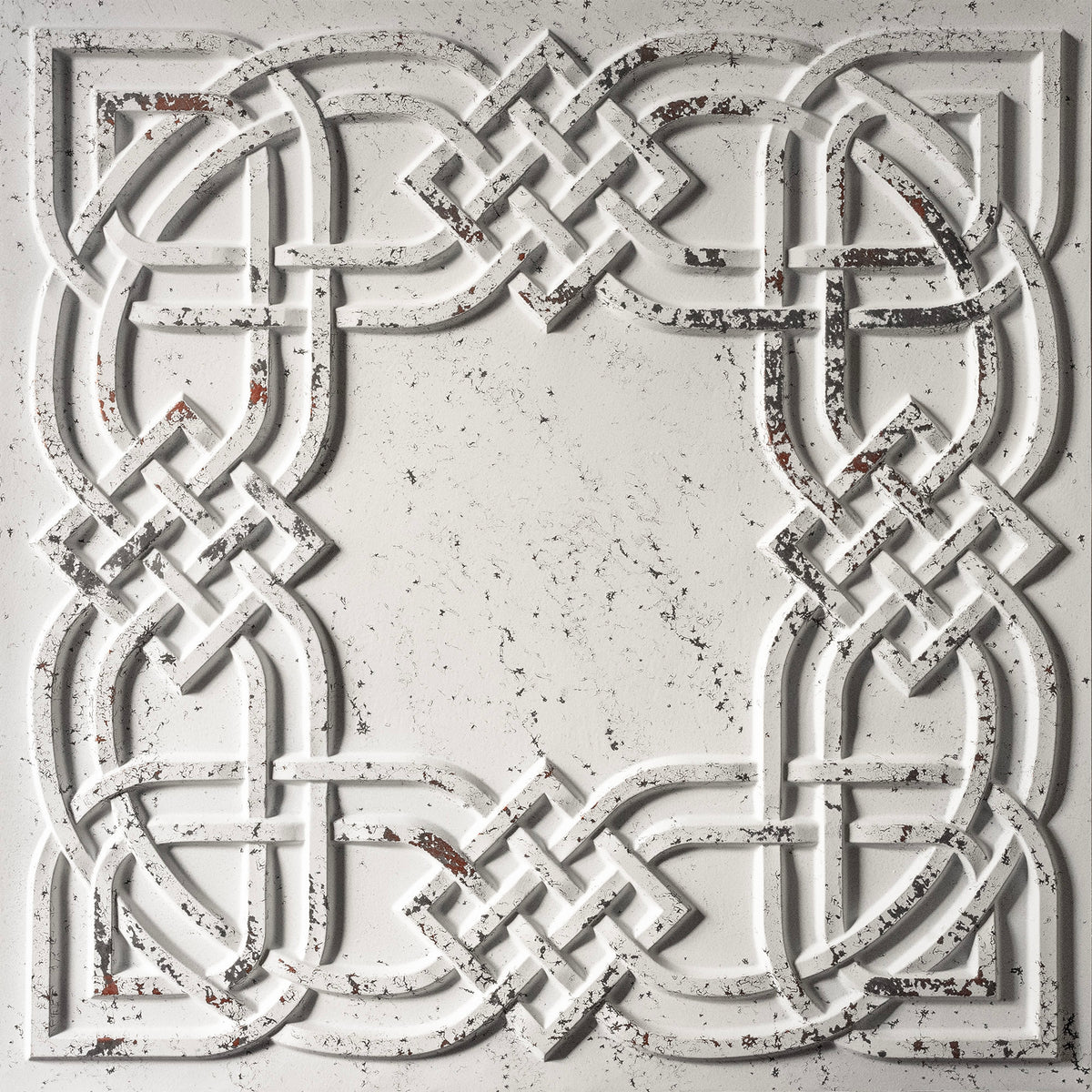 PAINTSDECOR PL61 Distress crack white black ceiling tiles
