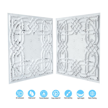 10tiles/lot Artistic Ceiling Tiles for Book Cafés, Literary Shops and Cultural Retail Spaces PL61