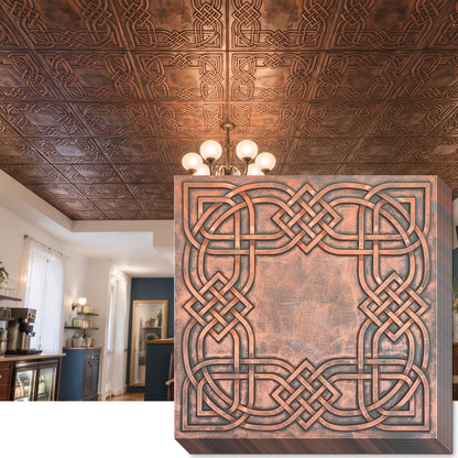 PAINTSDECOR PL61 Rustic copper ceiling tiles