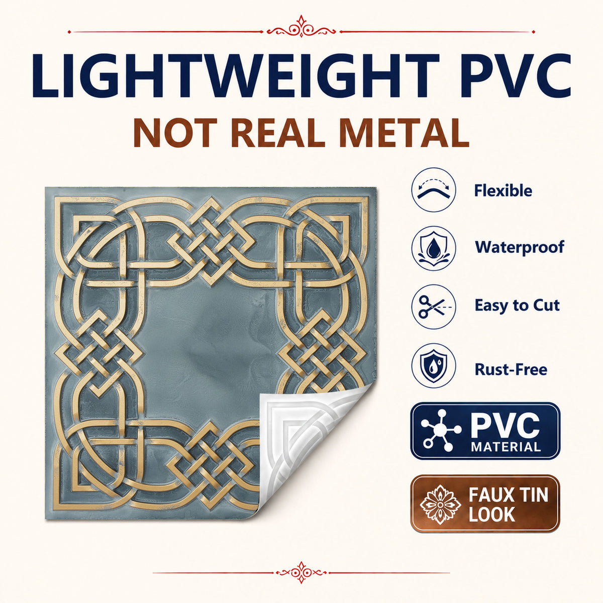 PAINTSDECOR PL61 Smoked gold ceiling tiles