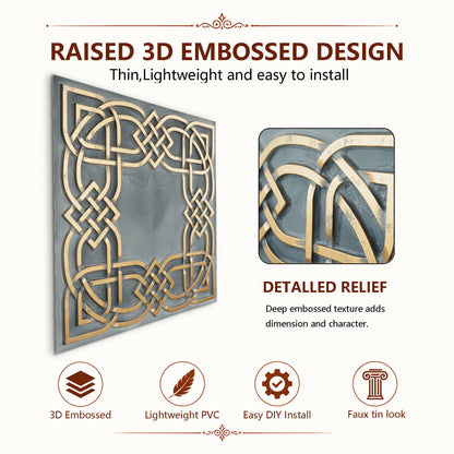 PAINTSDECOR PL61 Smoked gold ceiling tiles