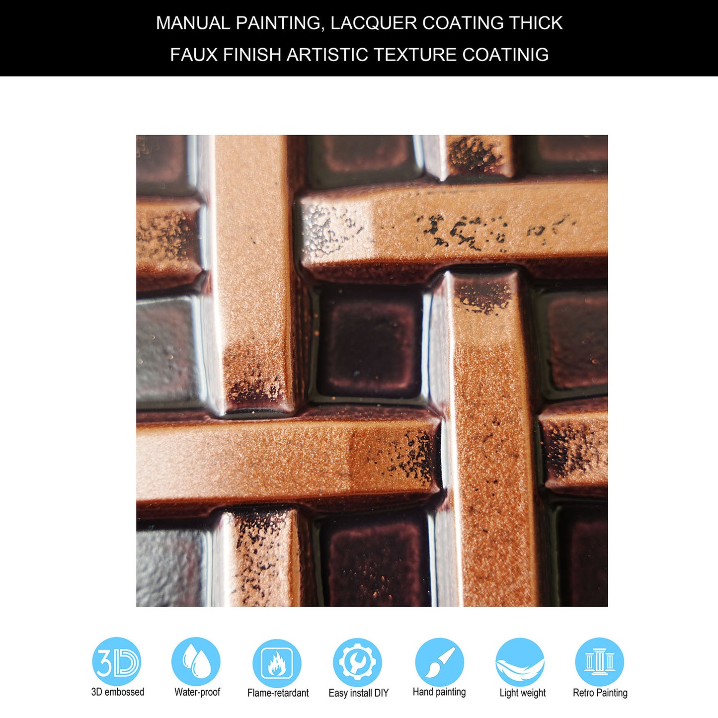 10tiles/lot Decorative Ceiling Tiles for Luxury Hotels, Villas, Salons and High-End Interiors PL61