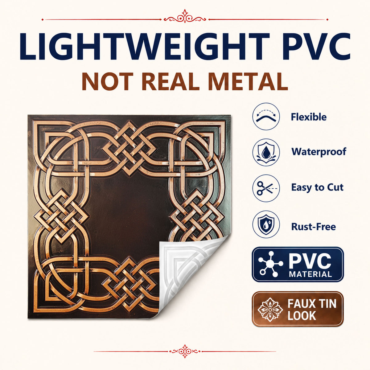 PAINTSDECOR PL61 Traditional copper ceiling tiles