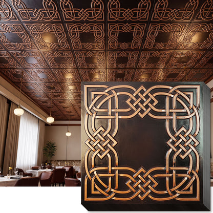 PAINTSDECOR PL61 Traditional copper ceiling tiles