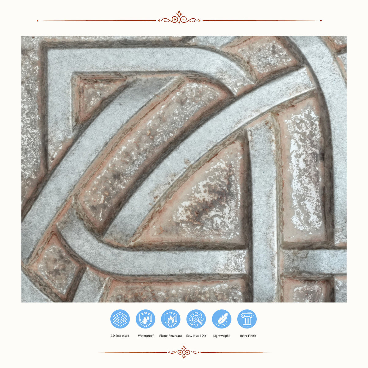 PAINTSDECOR PL61 Weathered Iron ceiling tiles