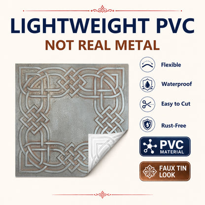 PAINTSDECOR PL61 Weathered Iron ceiling tiles