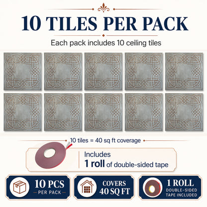PAINTSDECOR PL61 Weathered Iron ceiling tiles