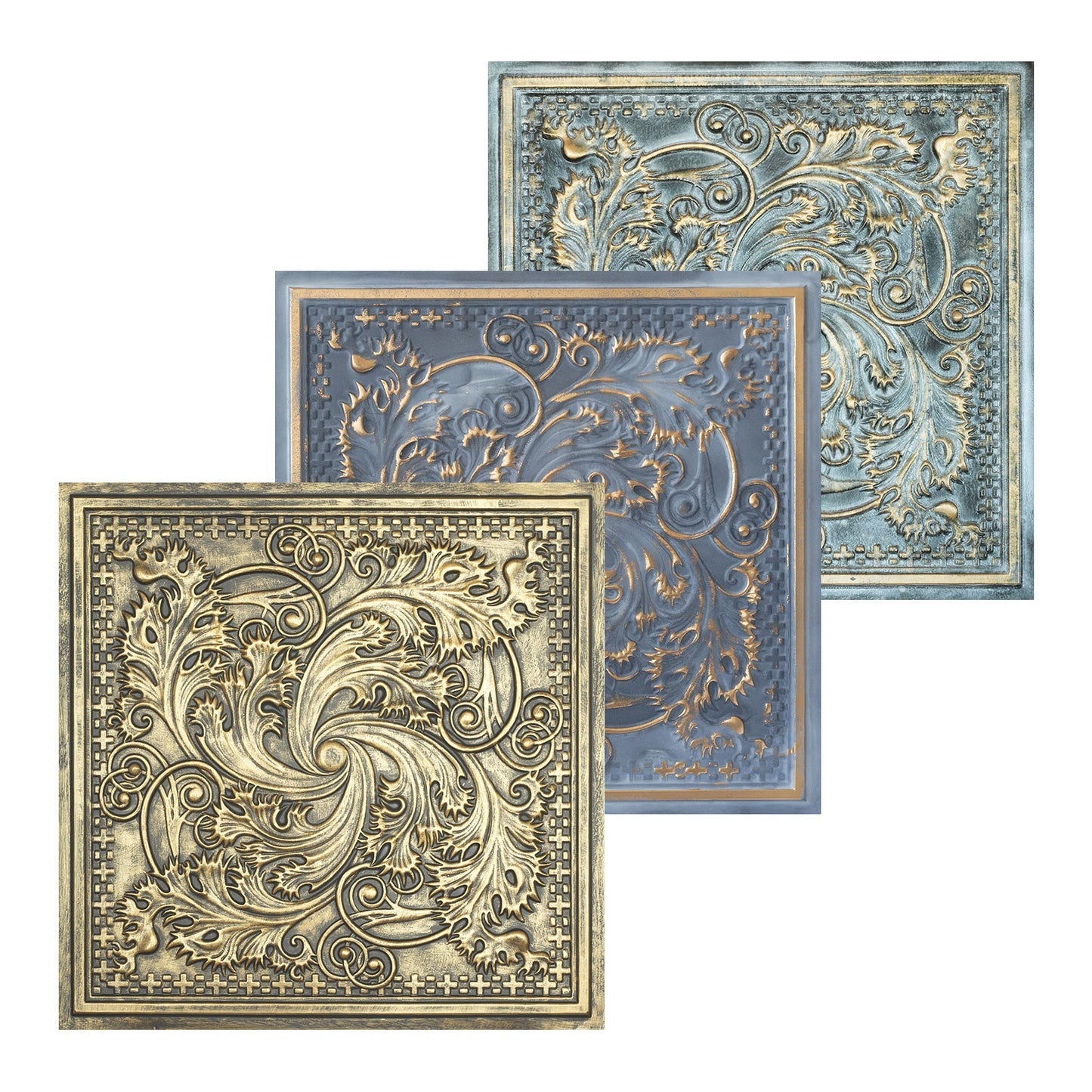 10tiles/lot Drop-In Tin Ceiling Tiles for Restaurants, Bars, Meeting Rooms and Retail Spaces PL62