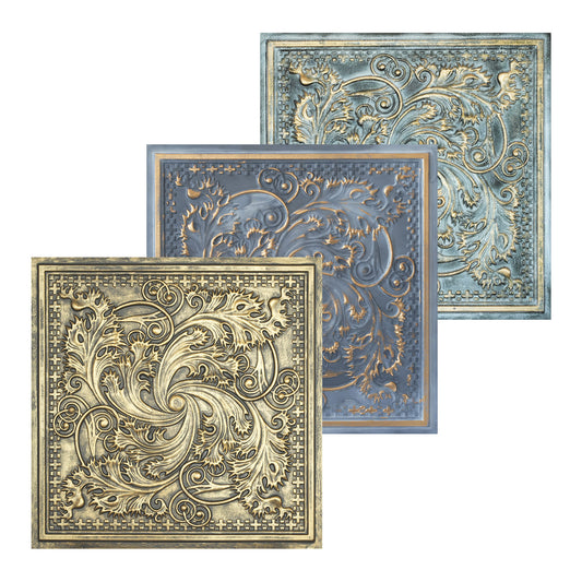 10tiles/lot Drop-In Tin Ceiling Tiles for Restaurants, Bars, Meeting Rooms and Retail Spaces PL62