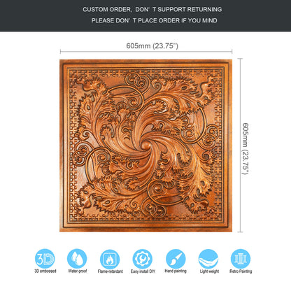 10tiles/lot Tin Ceiling Tiles for Book Cafés, Literary Stores and Creative Cultural Spaces PL62