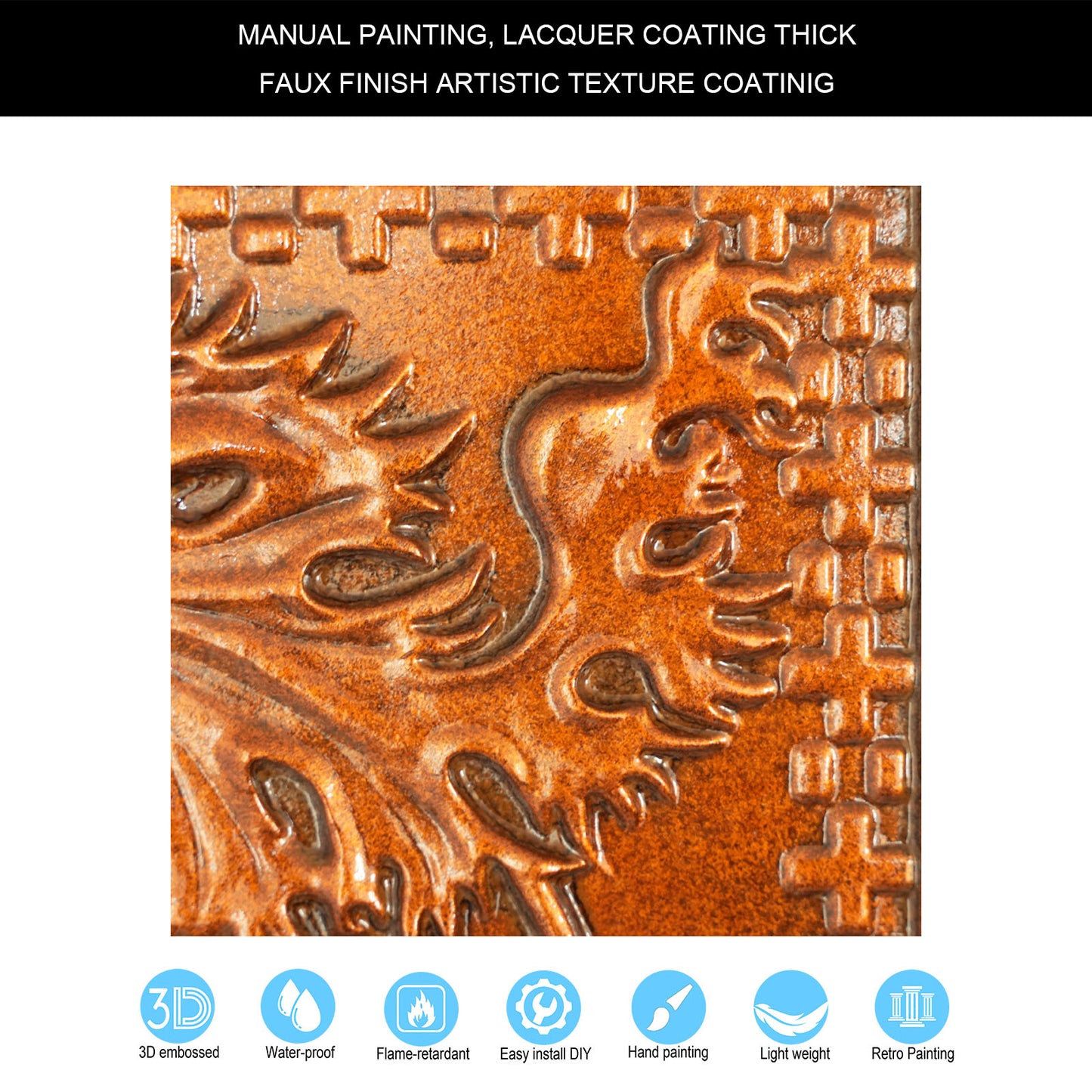 10tiles/lot Tin Ceiling Tiles for Book Cafés, Literary Stores and Creative Cultural Spaces PL62