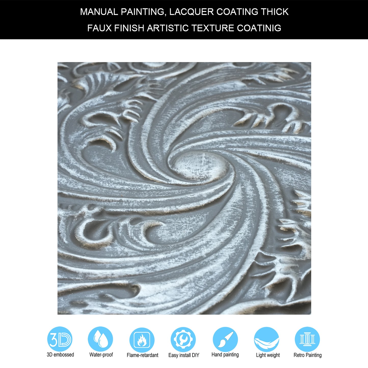 10tiles/lot Embossing Ceiling Tiles for Boutique Restaurants, Premium Lounges and Luxury Hotels PL62