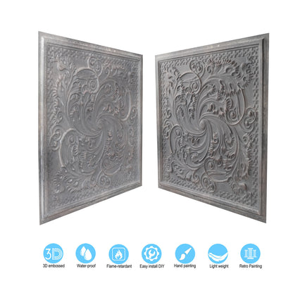 10tiles/lot Embossing Ceiling Tiles for Boutique Restaurants, Premium Lounges and Luxury Hotels PL62