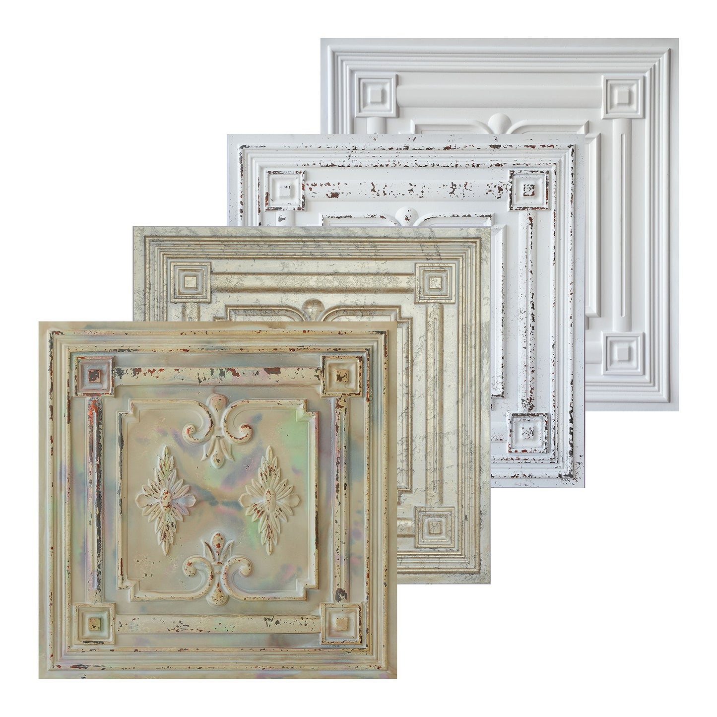 10tiles/lot Vintage Ceiling Panels for Book Bars, Art Cafés and Boutique Retail Shops PL63