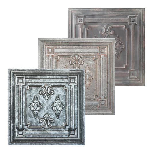 10tiles/lot Faux Tin Textured Tiles for Creative Restaurants, Coffee Shops and Unique Bars PL63