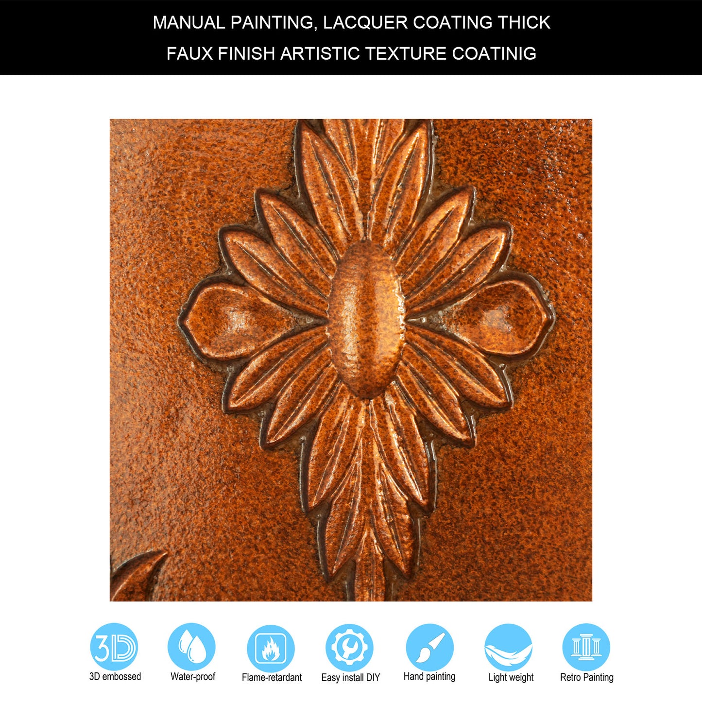 10tiles/lot Faux Metal Ceiling Tiles for Stylish Kitchens, Bedrooms and Interior Renovation PL63