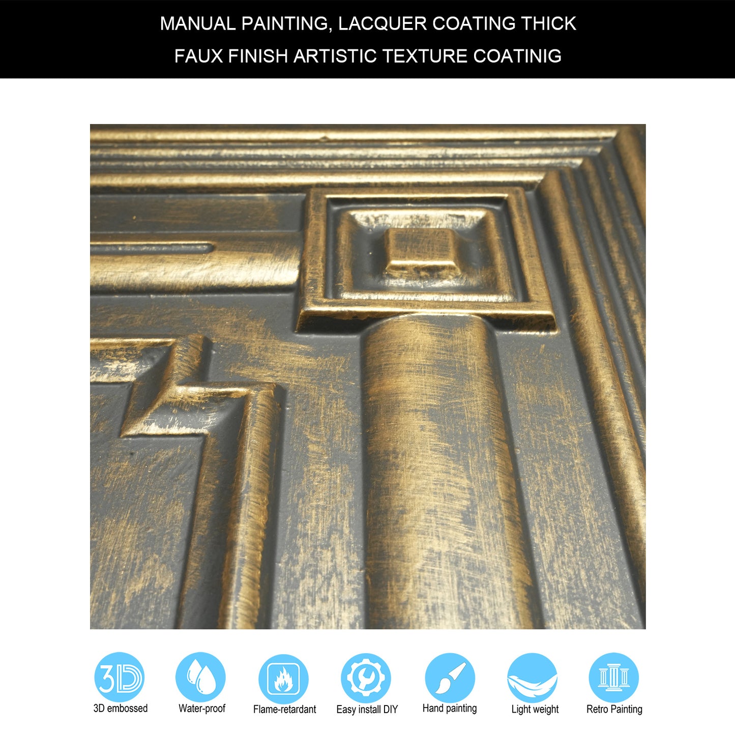 10tiles/lot Drop-In Decorative Tin Tiles for Hotels, Villas and Modern Office Buildings PL63