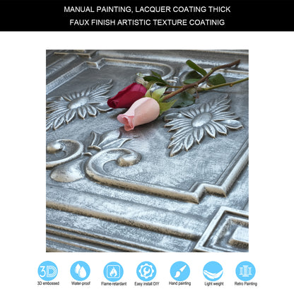 10tiles/lot Faux Tin Textured Tiles for Creative Restaurants, Coffee Shops and Unique Bars PL63