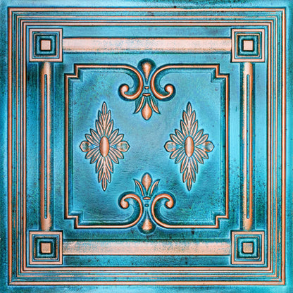 10tiles/lot Drop-In Decorative Tin Tiles for Hotels, Villas and Modern Office Buildings PL63