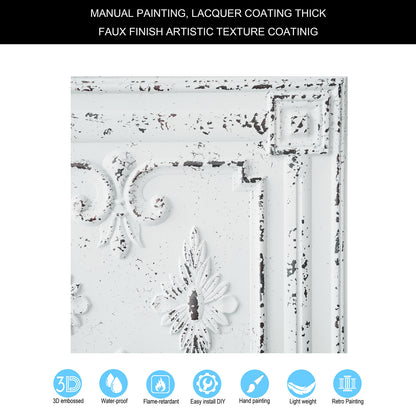 10tiles/lot Vintage Ceiling Panels for Book Bars, Art Cafés and Boutique Retail Shops PL63