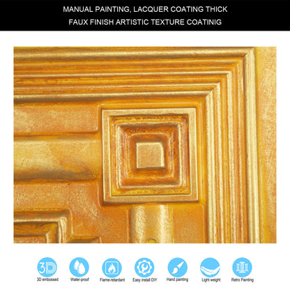 10tiles/lot Faux Metal Ceiling Tiles for Stylish Kitchens, Bedrooms and Interior Renovation PL63