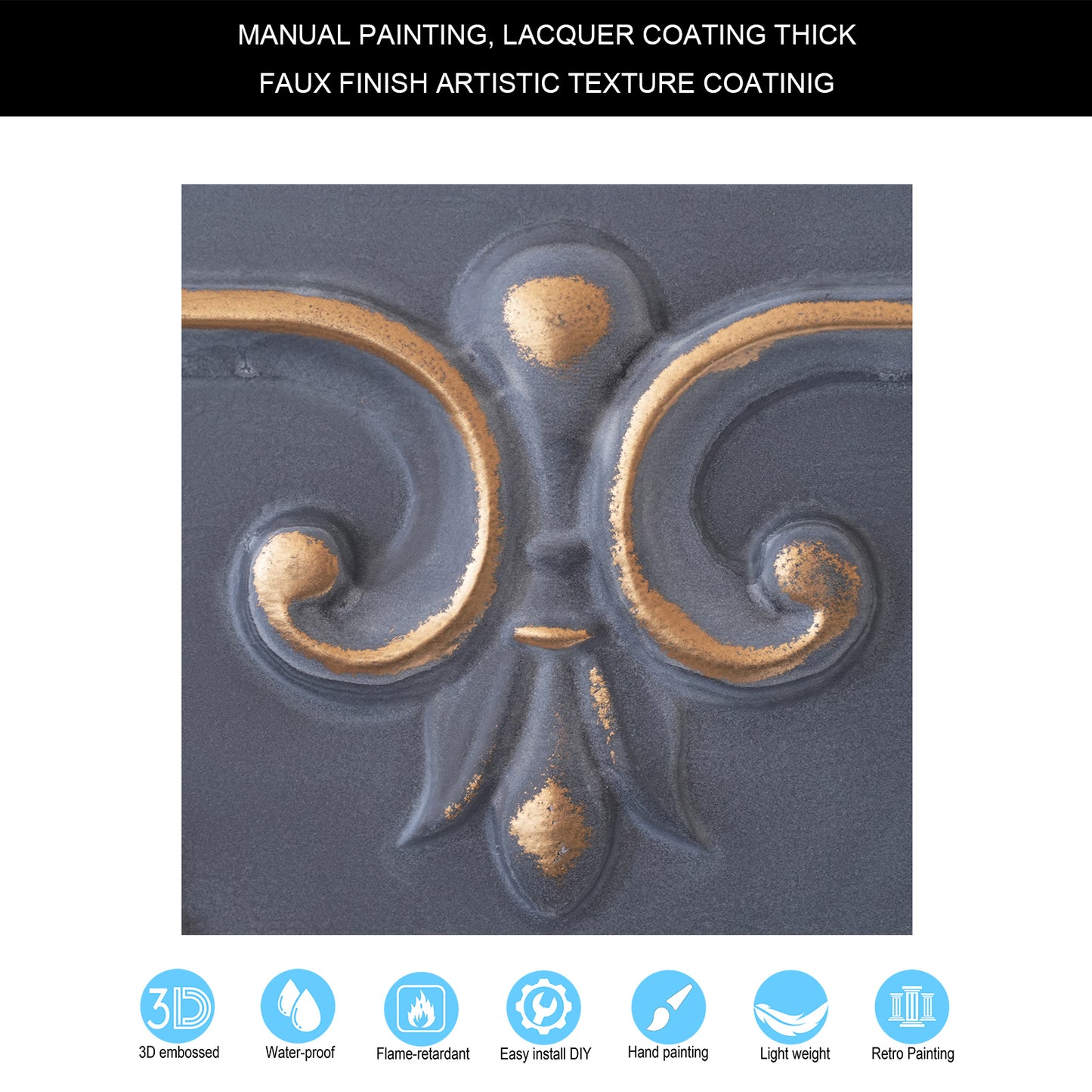 10tiles/lot Drop-In Decorative Tin Tiles for Hotels, Villas and Modern Office Buildings PL63