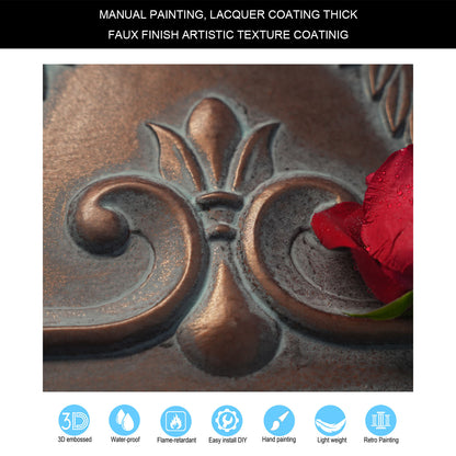 10tiles/lot 3D Faux Metal Ceiling Tiles for Stylish Bars, Clubs and Trendy Restaurants PL63