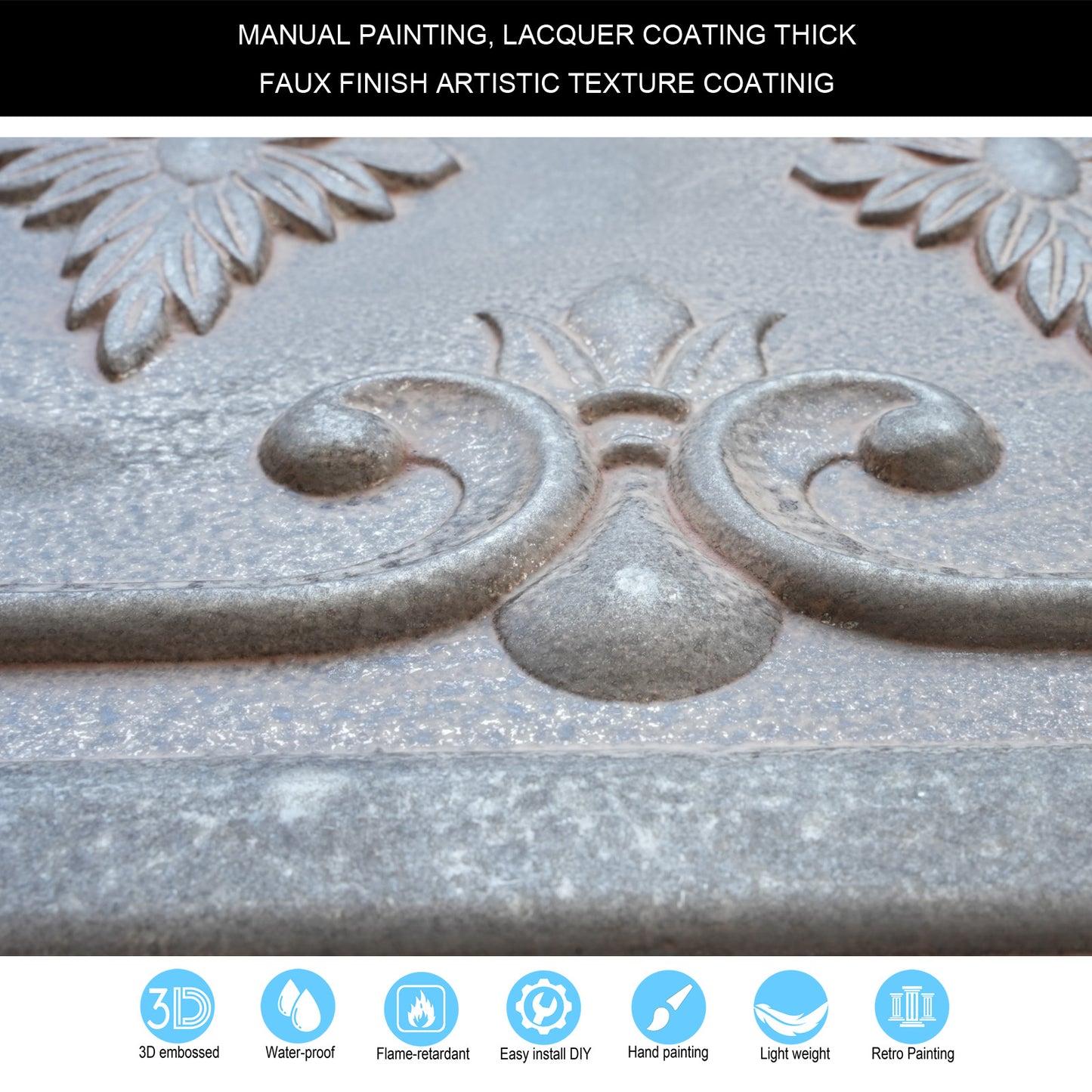 10tiles/lot Faux Tin Textured Tiles for Creative Restaurants, Coffee Shops and Unique Bars PL63