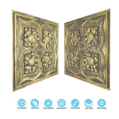 10tiles/lot 3D Faux Metal Ceiling Tiles for Stylish Bars, Clubs and Trendy Restaurants PL64