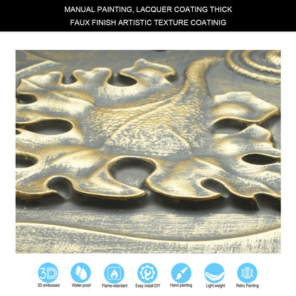 10tiles/lot 3D Faux Metal Ceiling Tiles for Stylish Bars, Clubs and Trendy Restaurants PL64