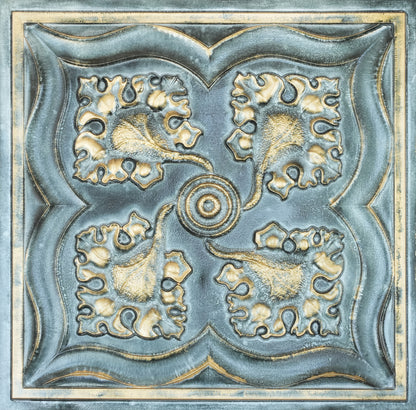 10tiles/lot 3D Faux Metal Ceiling Tiles for Stylish Bars, Clubs and Trendy Restaurants PL64