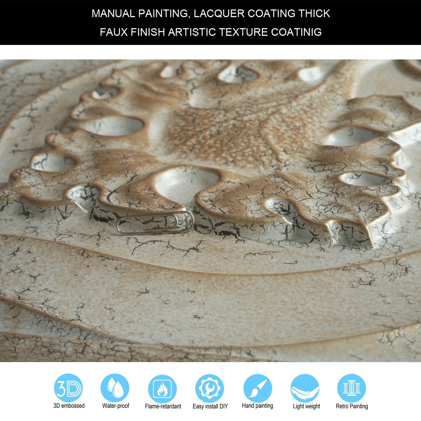 10tiles/lot Distressed Faux Tin Ceiling Tiles for Industrial Cafés, Craft Workshops and Retro Interiors PL64