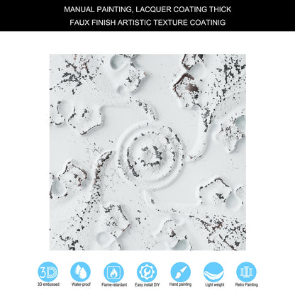 10tiles/lot Distressed Faux Tin Ceiling Tiles for Industrial Cafés, Craft Workshops and Retro Interiors PL64