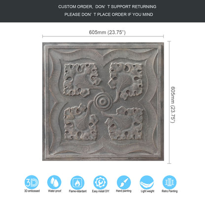 10tiles/lot PVC Ceiling Tiles for Kitchens, Bedrooms, Offices and Modern Commercial Interiors PL64