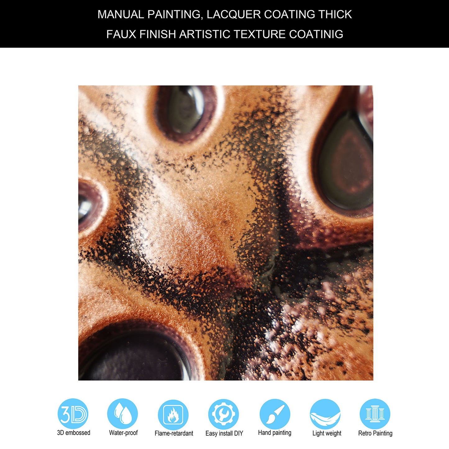 10tiles/lot DIY Faux Metal Ceiling Tile Panels for Café Bars, Studios and Artistic Interiors PL64