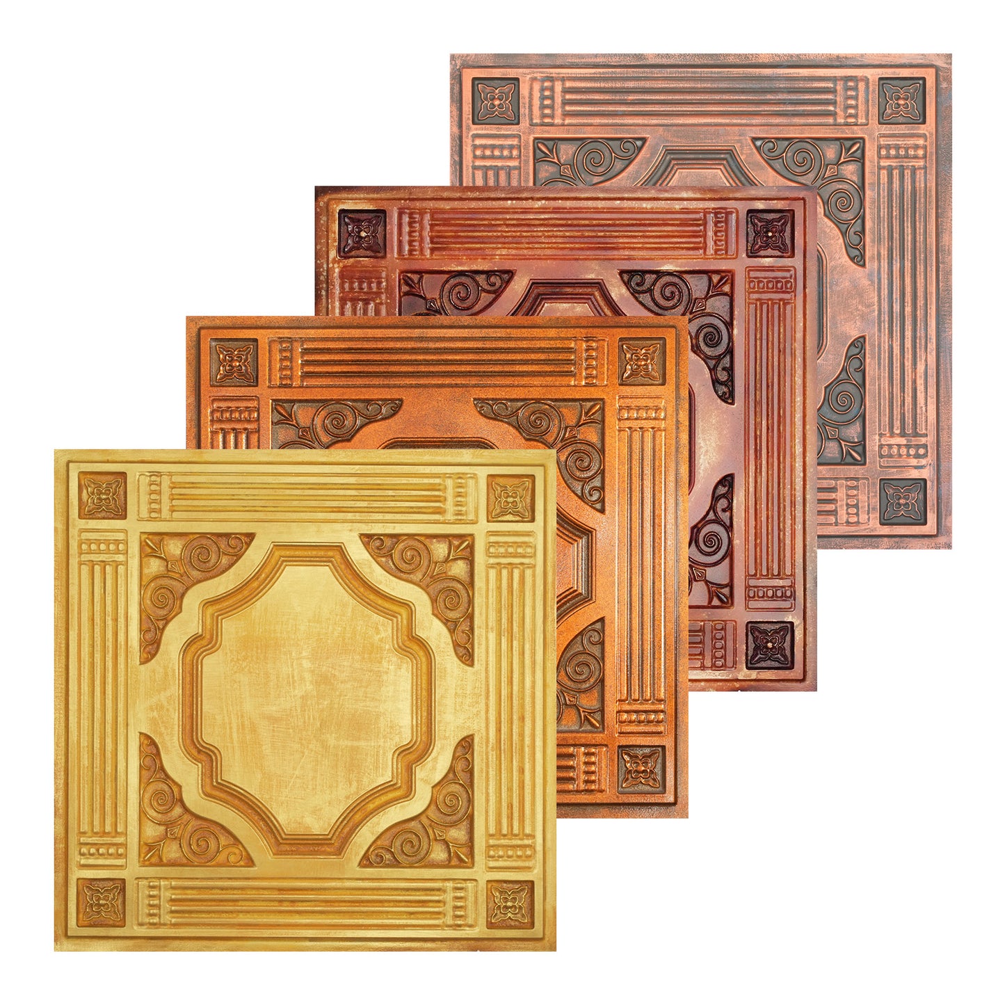 10tiles/lot Embossed Ceiling Tiles for Elegant Restaurants, Coffee Shops and Contemporary Bedrooms PL65