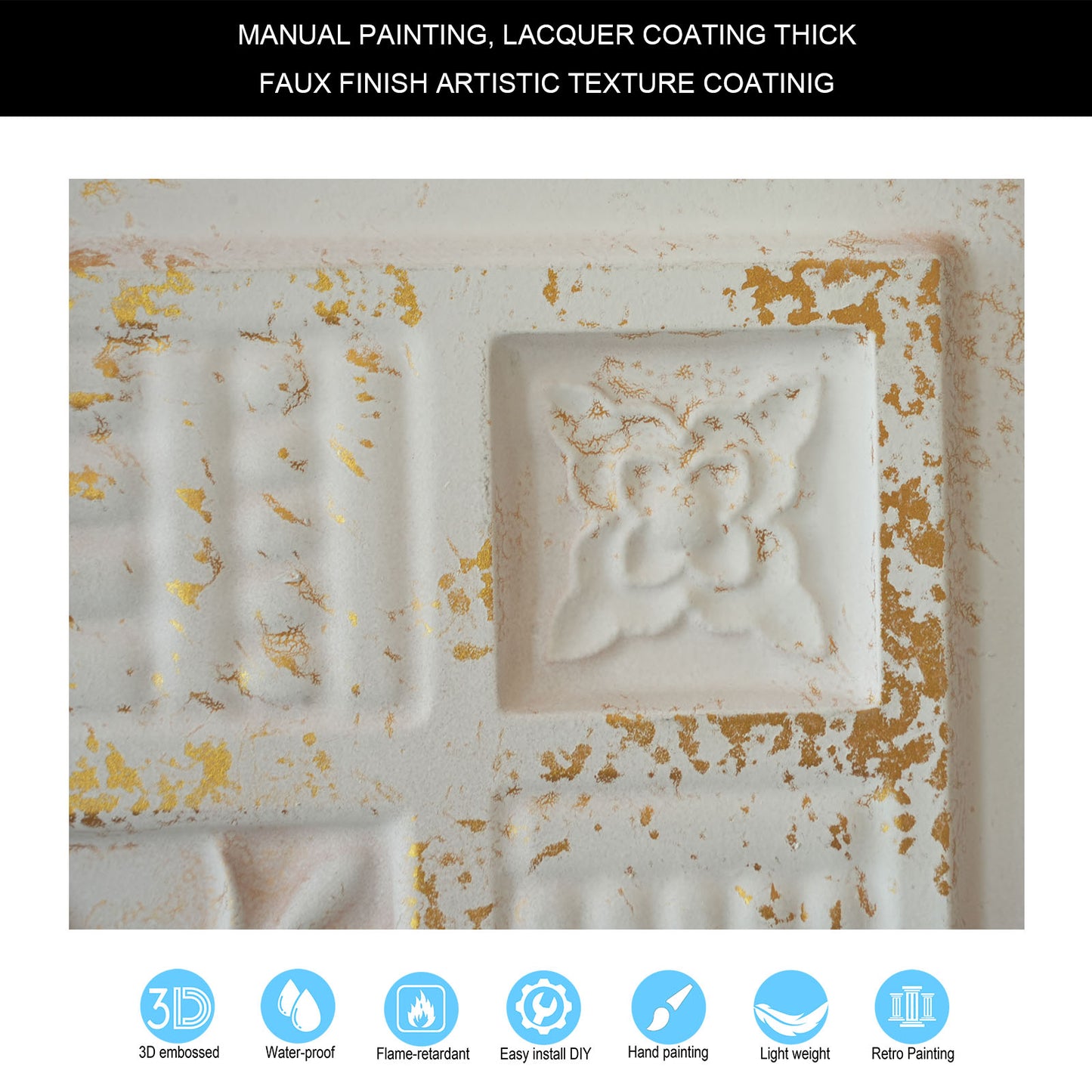 10tiles/lot 3D Ceiling Tiles for Modern Bedrooms, Kitchens, Cafés and Creative Interior Spaces PL65