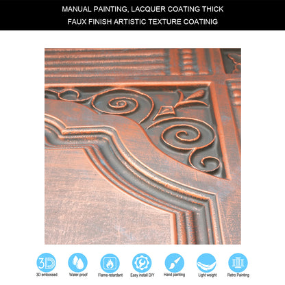 10tiles/lot Embossed Ceiling Tiles for Elegant Restaurants, Coffee Shops and Contemporary Bedrooms PL65