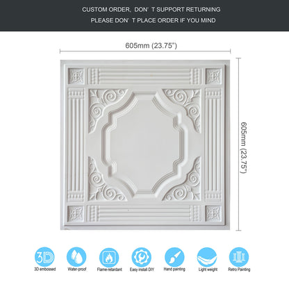 10tiles/lot 3D Ceiling Tiles for Modern Bedrooms, Kitchens, Cafés and Creative Interior Spaces PL65