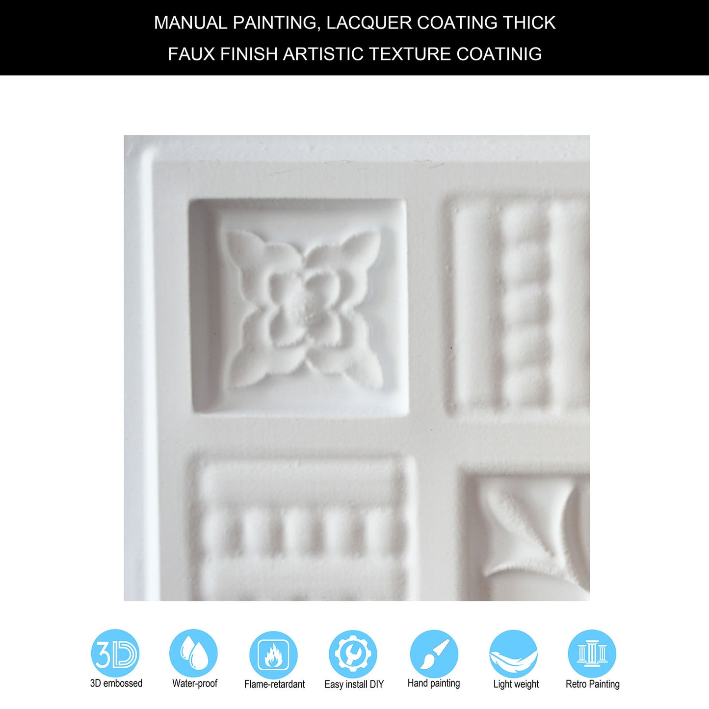 10tiles/lot 3D Ceiling Tiles for Modern Bedrooms, Kitchens, Cafés and Creative Interior Spaces PL65