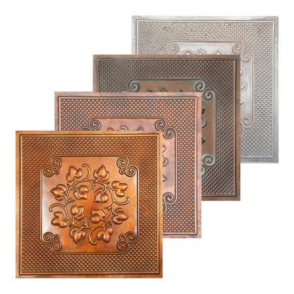 10tiles/lot Vintage Ceiling Tiles for Wine Cellars, Old-World Restaurants and Artistic Rooms PL66