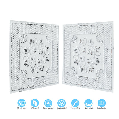 10tiles/lot Artistic Ceiling Tiles for Book Cafés, Literary Shops and Cultural Retail Spaces PL66