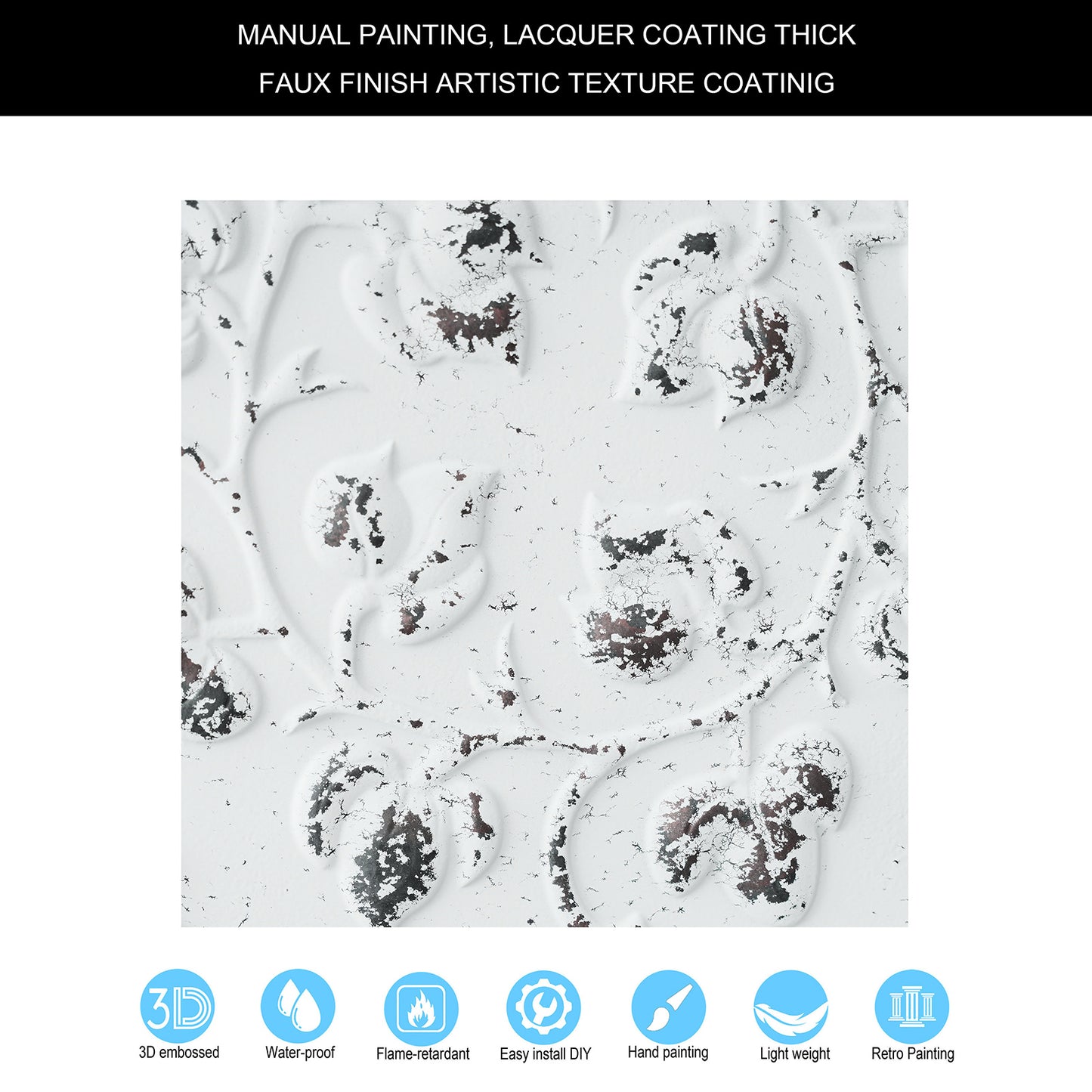 10tiles/lot Artistic Ceiling Tiles for Book Cafés, Literary Shops and Cultural Retail Spaces PL66