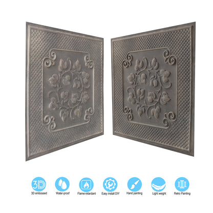 10tiles/lot Antique Ceiling Tiles for Premium Hotels, Mansions, Villas and Classic Dining Rooms PL66