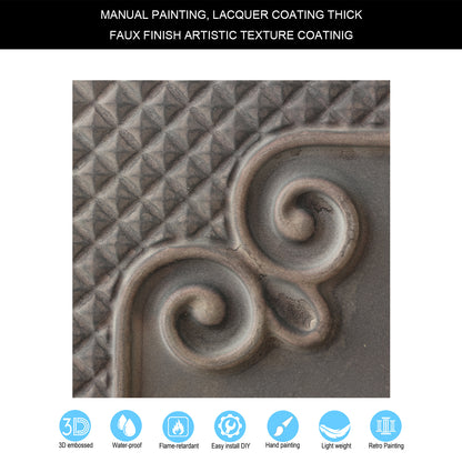 10tiles/lot Antique Ceiling Tiles for Premium Hotels, Mansions, Villas and Classic Dining Rooms PL66