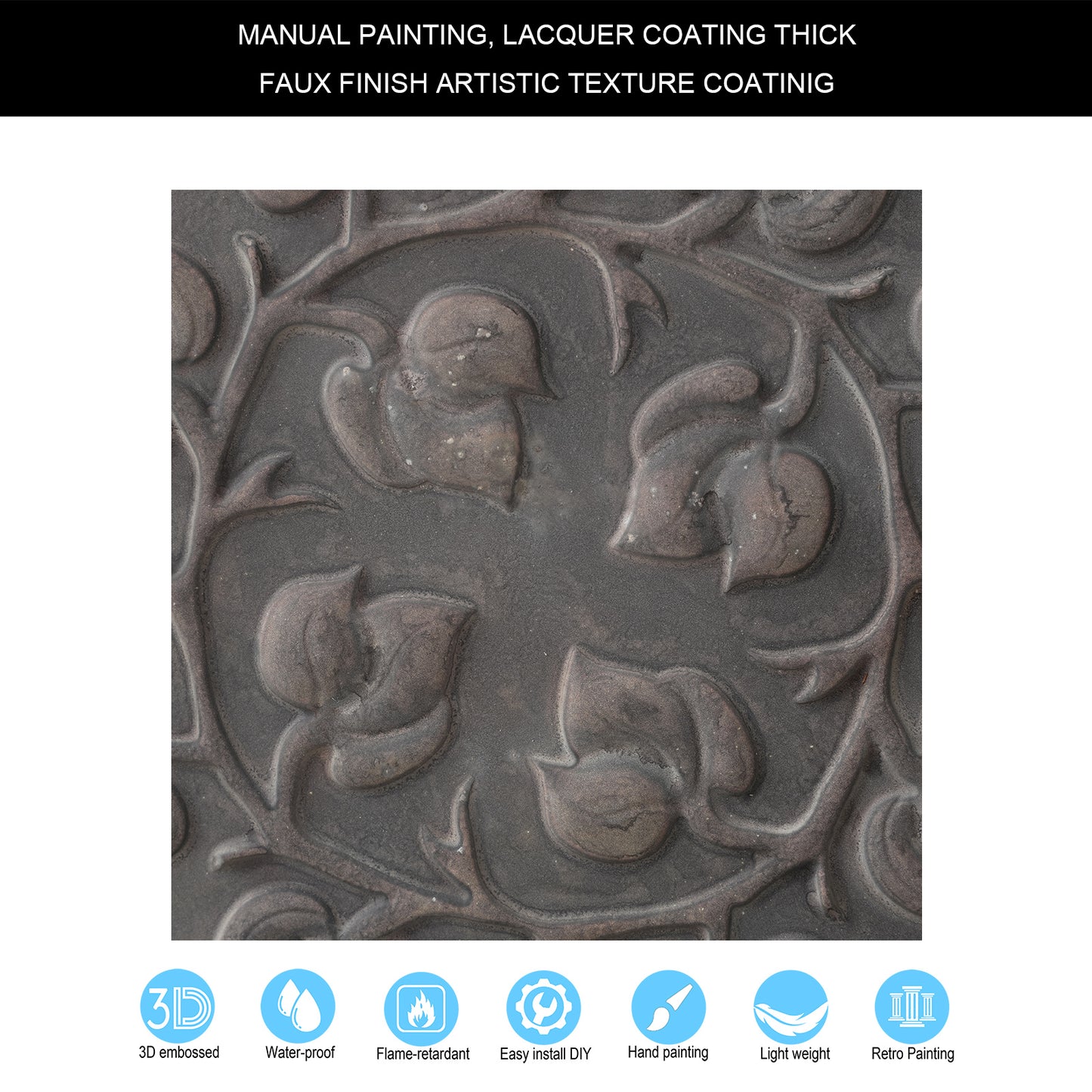 10tiles/lot Antique Ceiling Tiles for Premium Hotels, Mansions, Villas and Classic Dining Rooms PL66