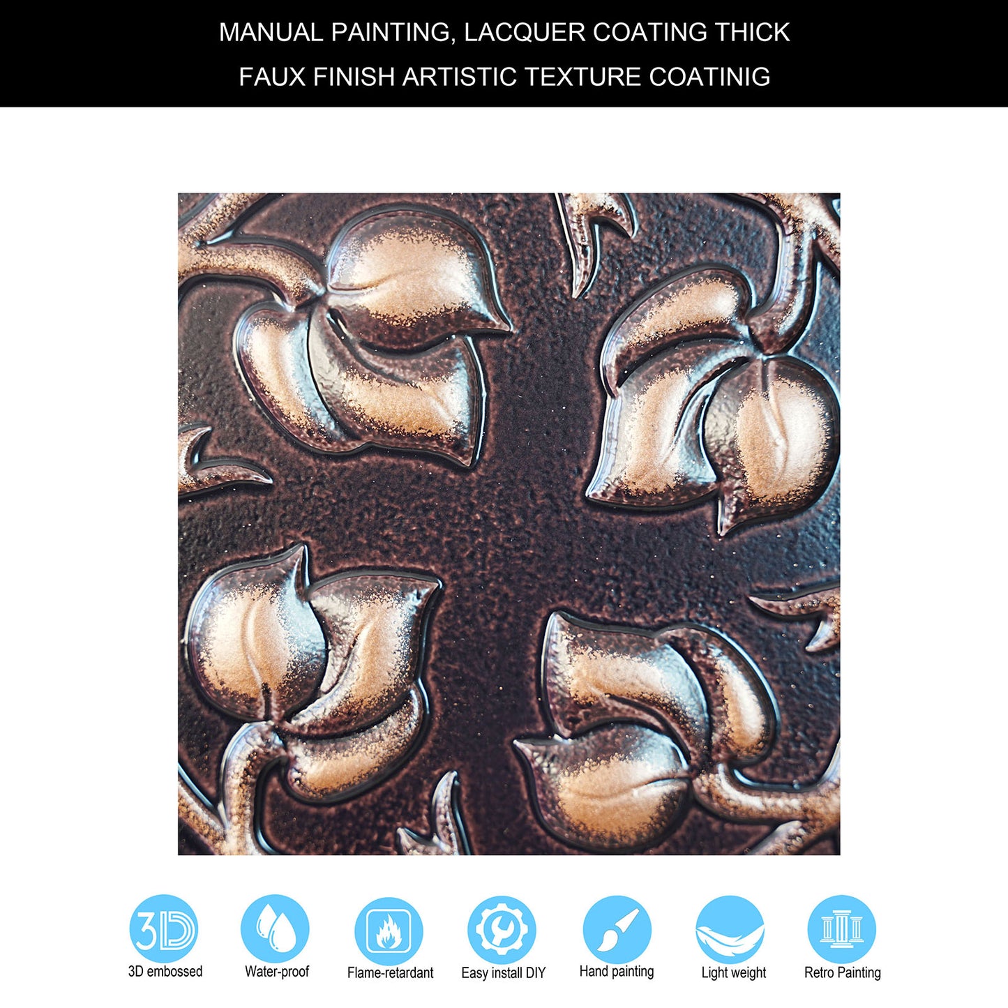 10tiles/lot 3D Decorative Ceiling Tiles for Trendy Restaurants, Bars and Creative Cafés PL66