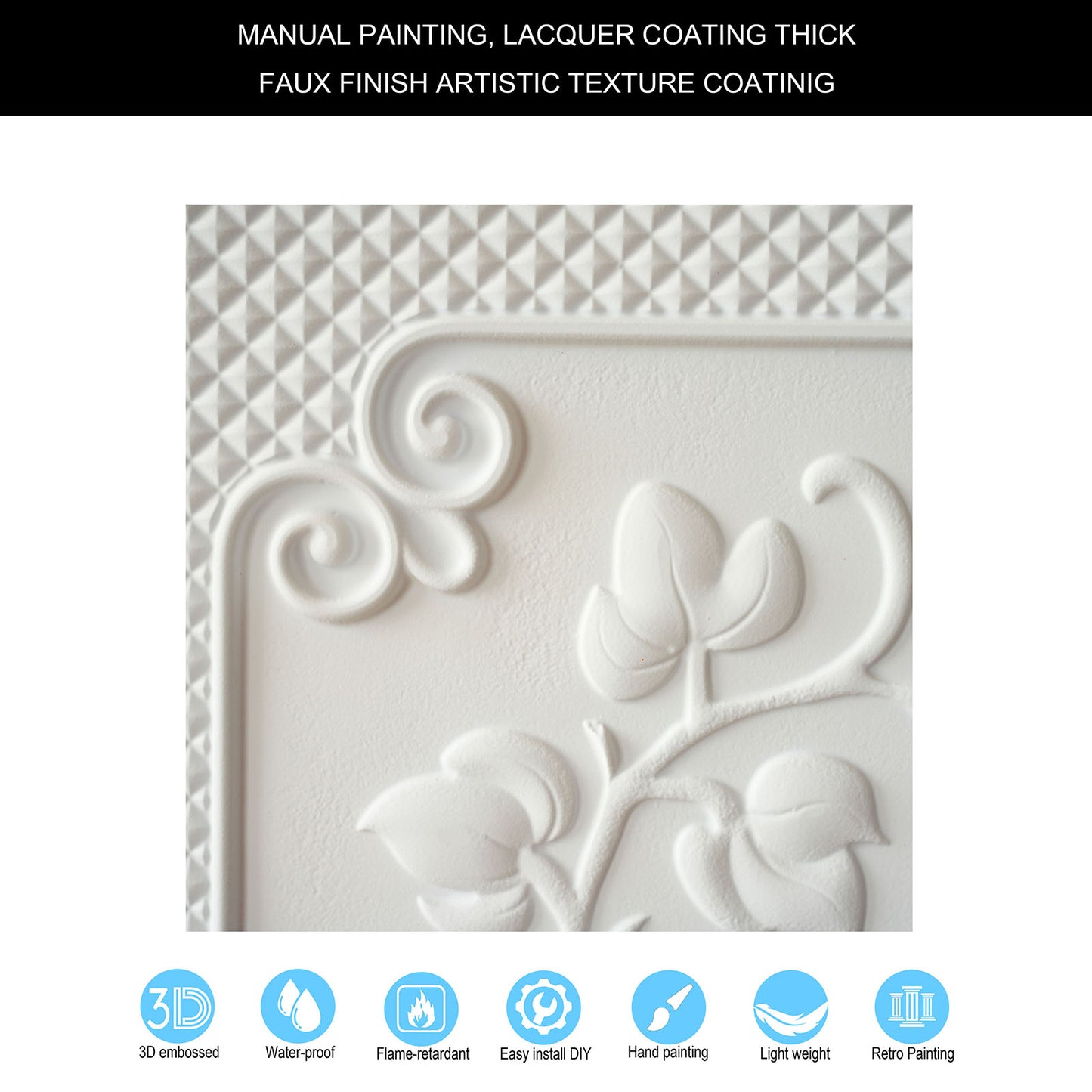 10tiles/lot Artistic Ceiling Tiles for Book Cafés, Literary Shops and Cultural Retail Spaces PL66