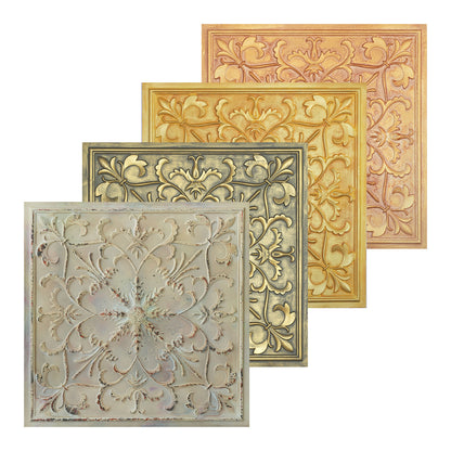 10tiles/lot Faux Metal Ceiling Tiles for Bars, Cafés, Lounges and Contemporary Interiors PL70